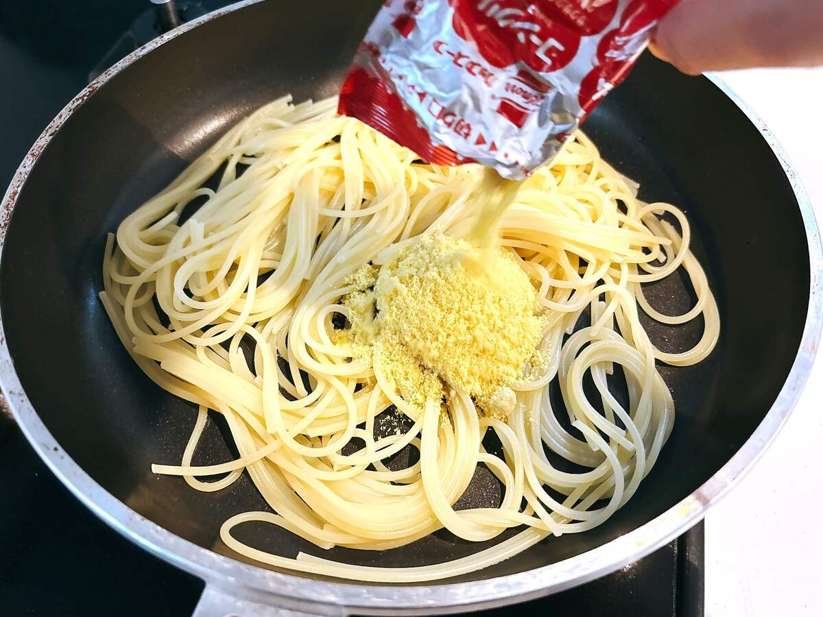 コーンスープパスタ