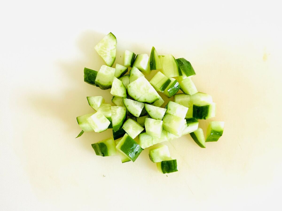 きゅうりと梅のさっぱり炒飯