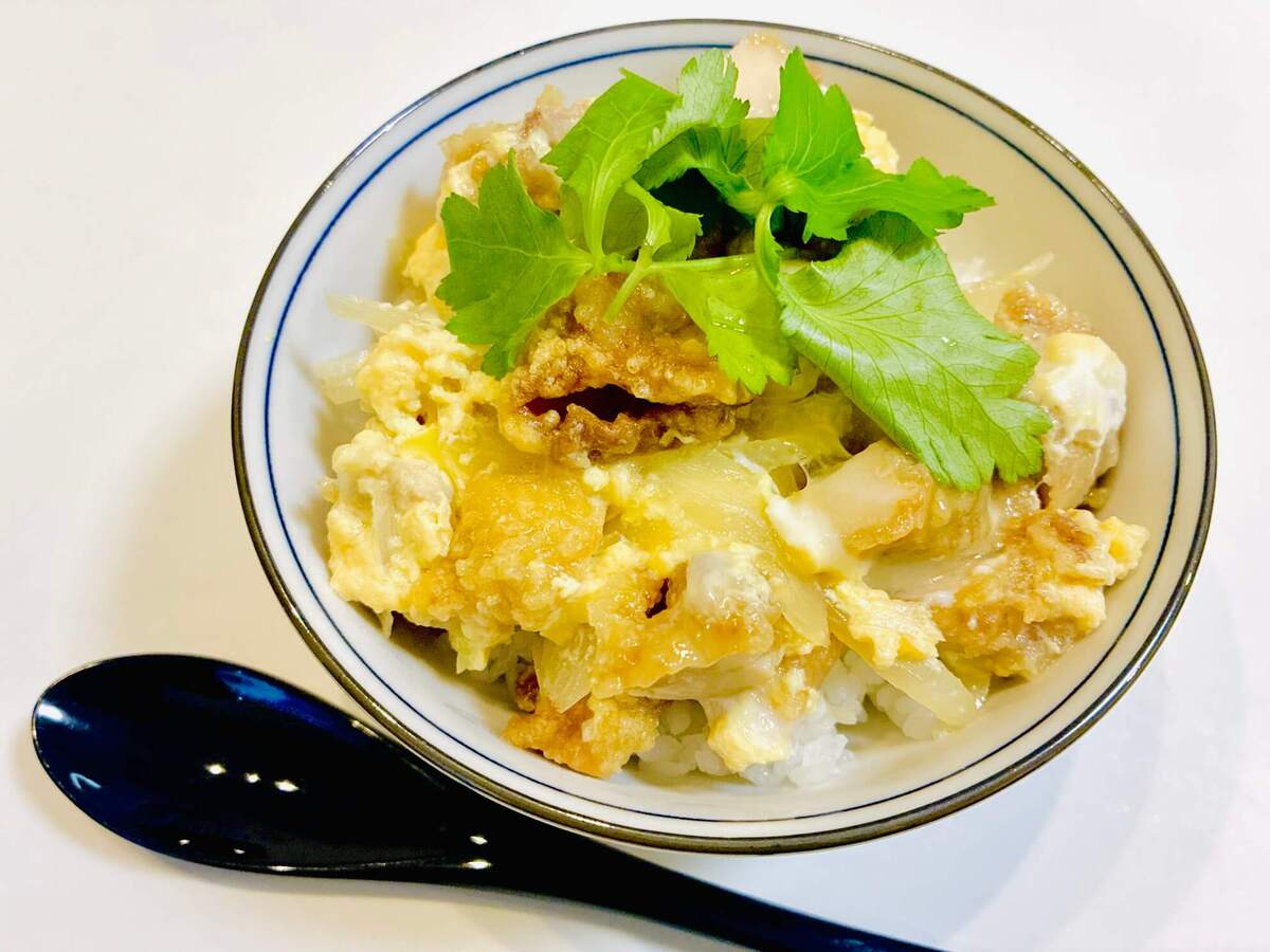 スーパーの唐揚げで作る親子丼