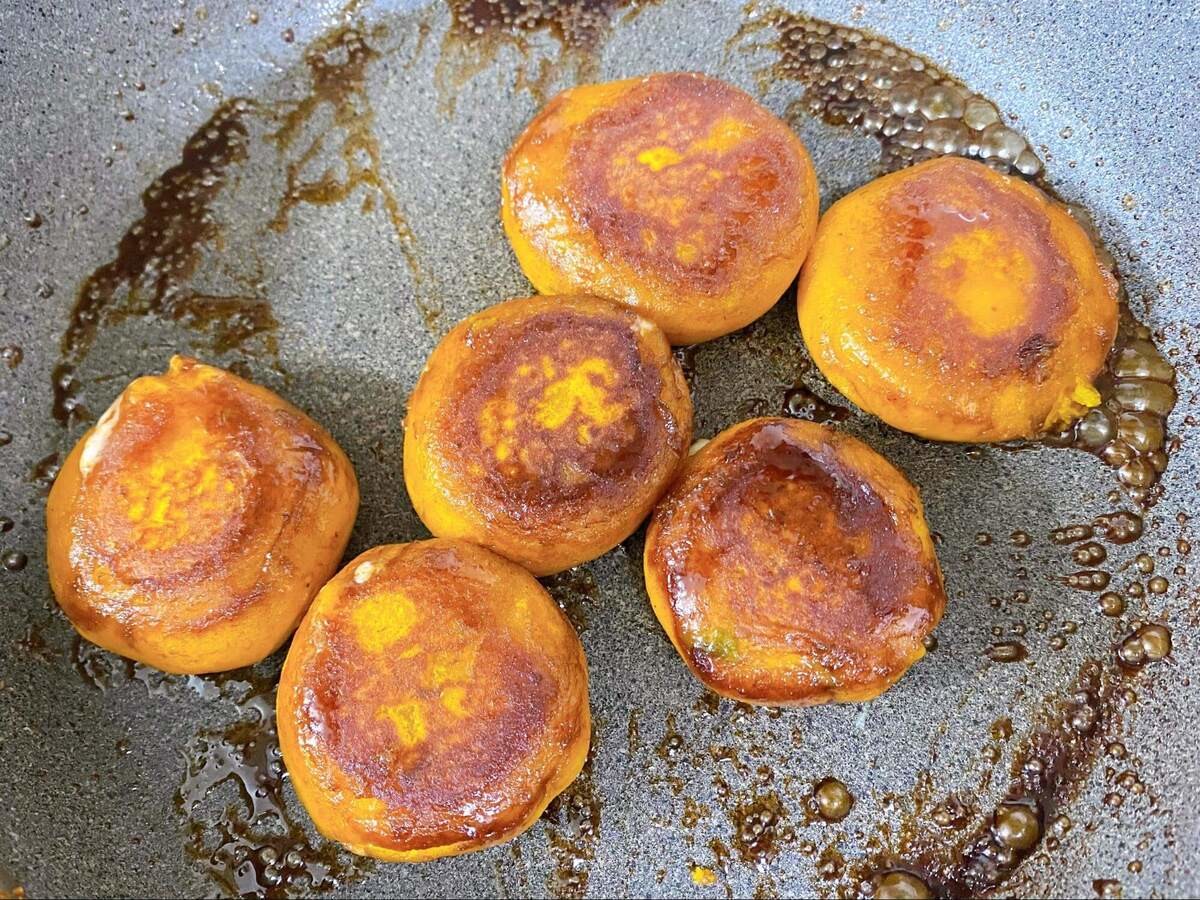 JA全農広報部「チーズ入りカボチャもち」のレシピ