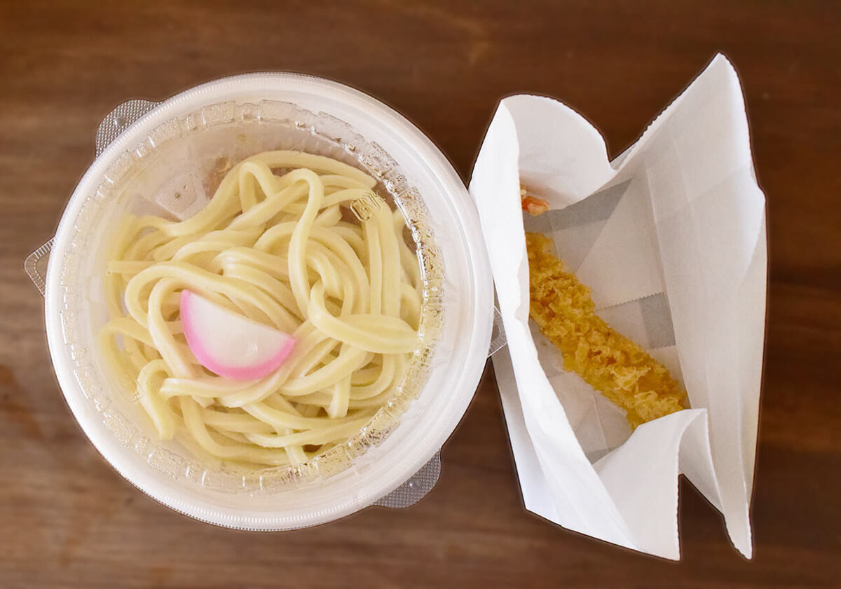 丸亀製麺「大海老天と本ずわい蟹の玉子あんかけうどん」