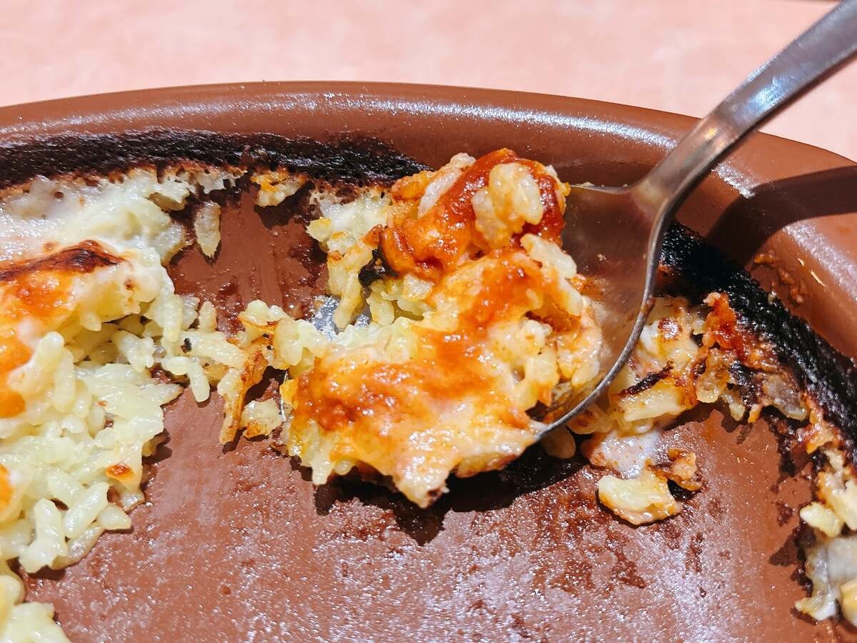 「ミラノ風ドリア」よく焼きをオーダー
