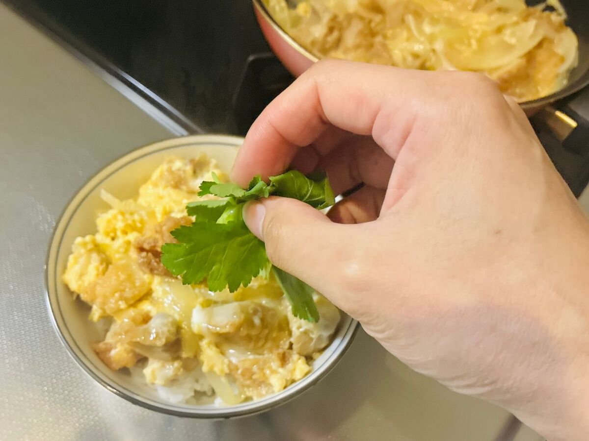スーパーの唐揚げで作る親子丼