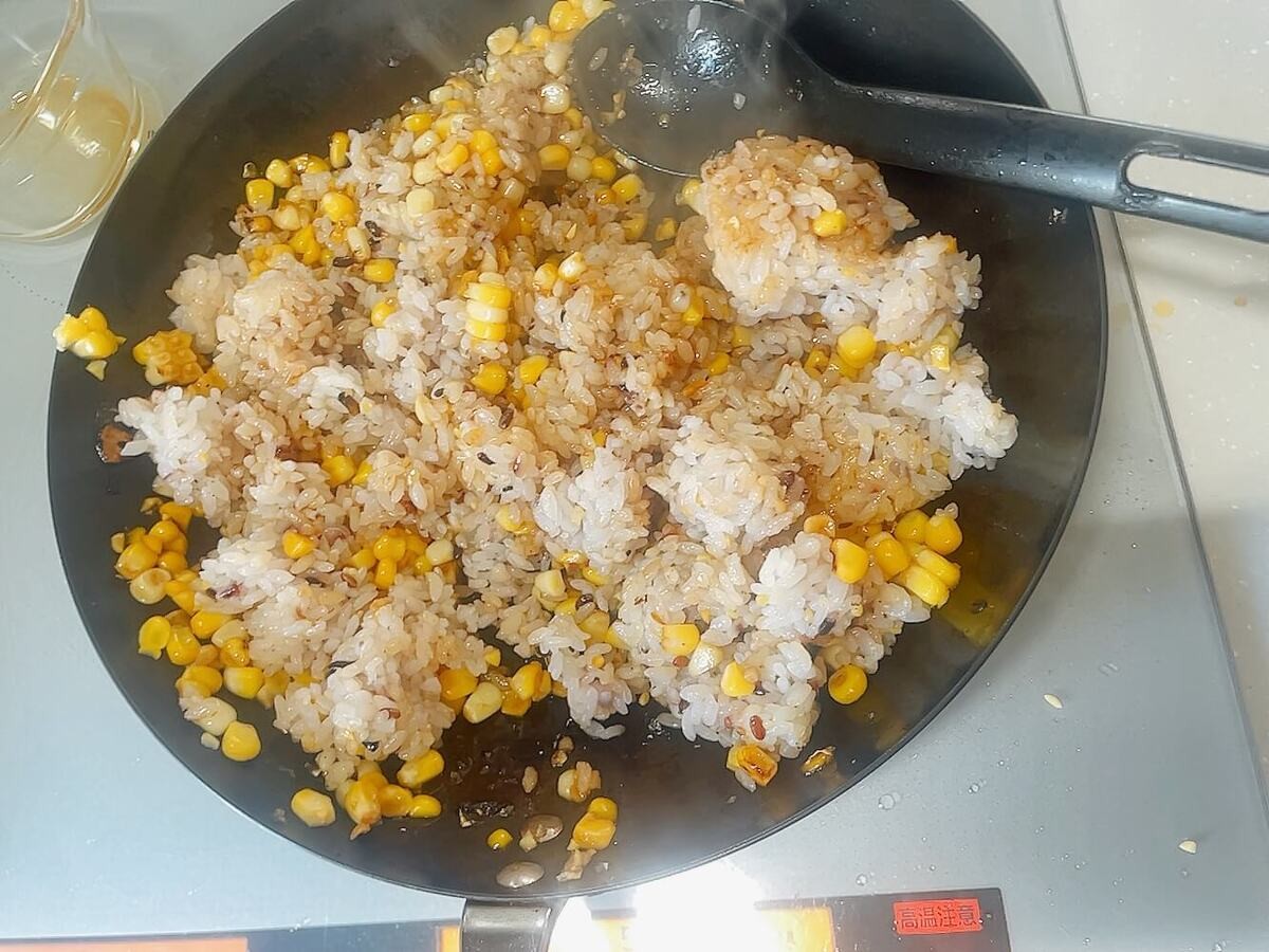 焼きとうもろこしチャーハン