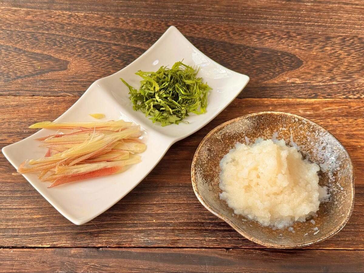 「厚揚げ焼きのみぞれがけ」