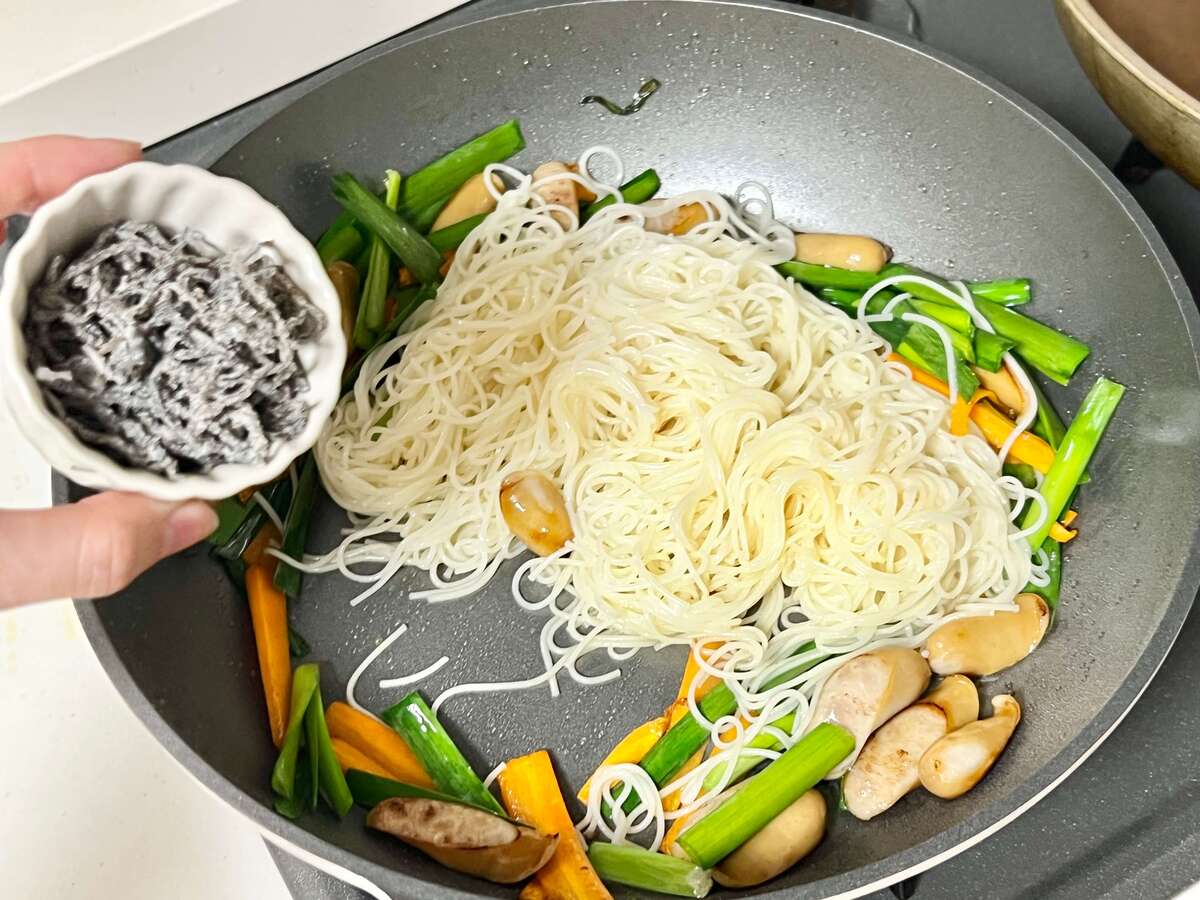 塩こんぶそうめんチャンプルー