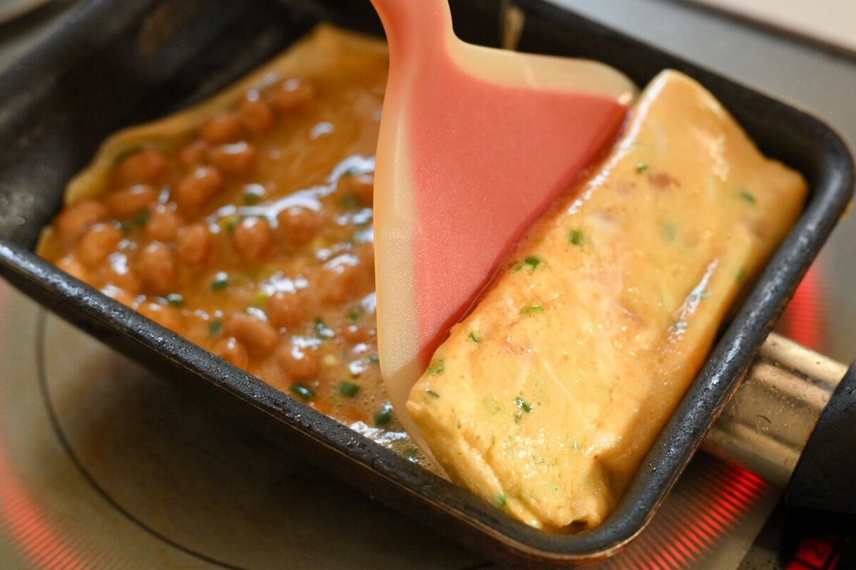 「納豆卵焼き」のレシピ