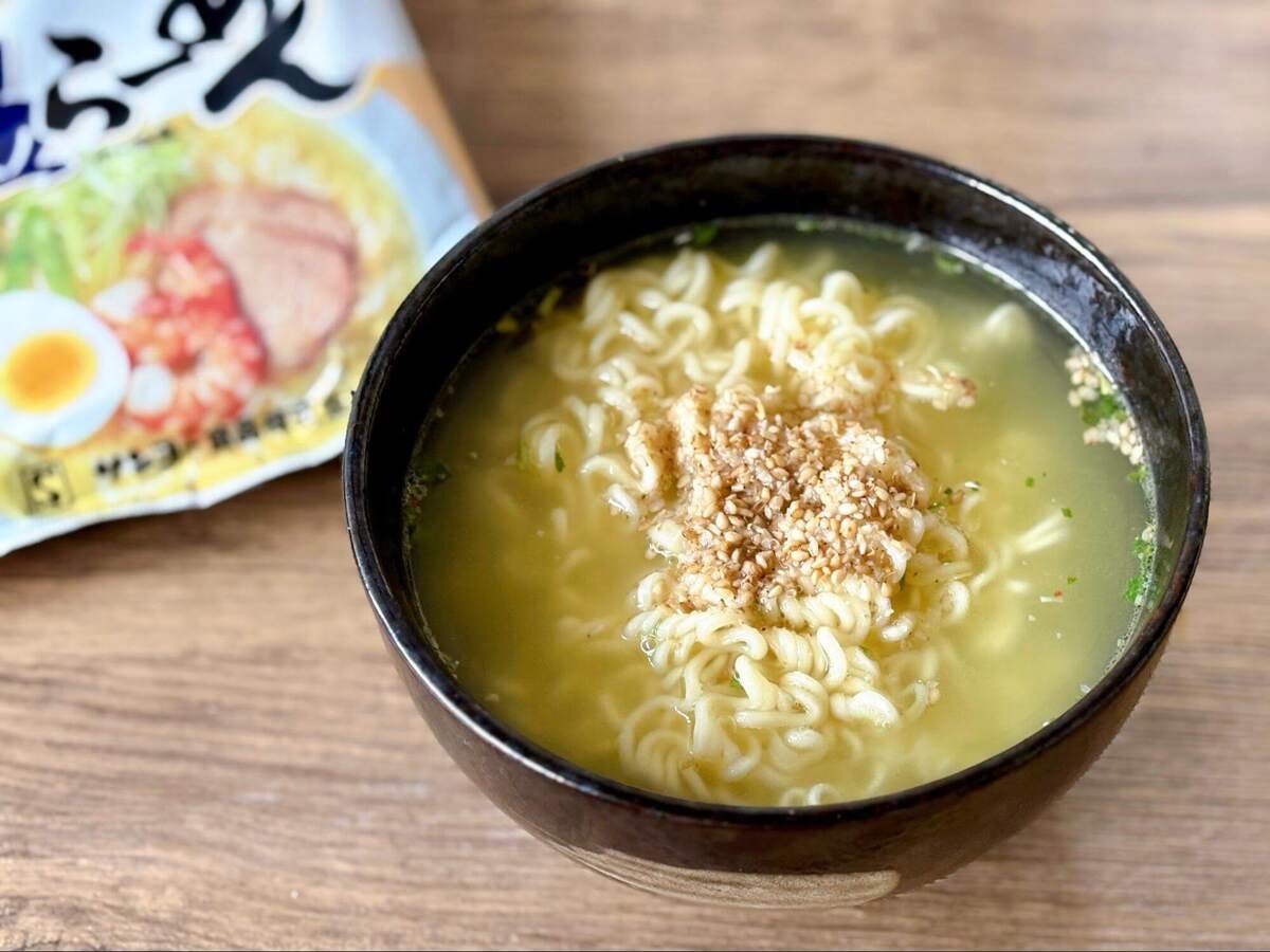 1分茹でサッポロ一番に挑戦