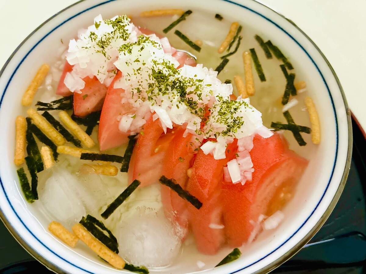 冷やしトマト茶づけ