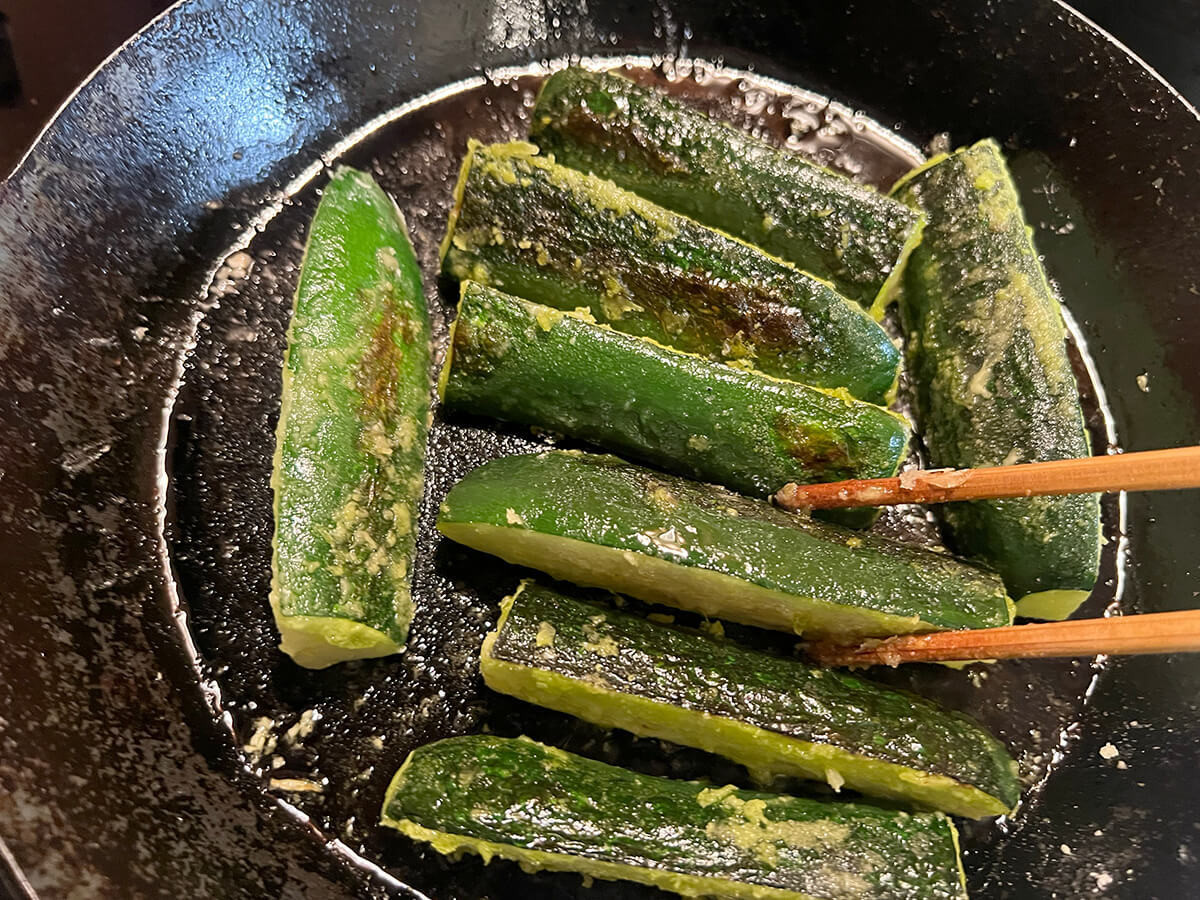 ズッキーニのカレー唐揚げ