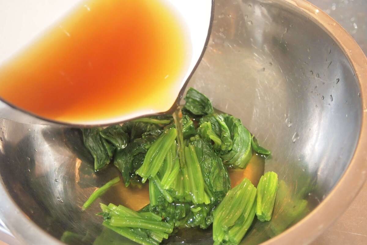 『DAIGOも台所～きょうの献立 何にする？～』の「あじとほうれん草のおひたし」のレシピ