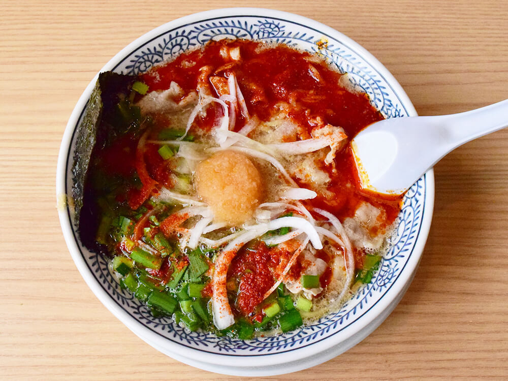 丸源ラーメン「辛肉そば（3辛）」