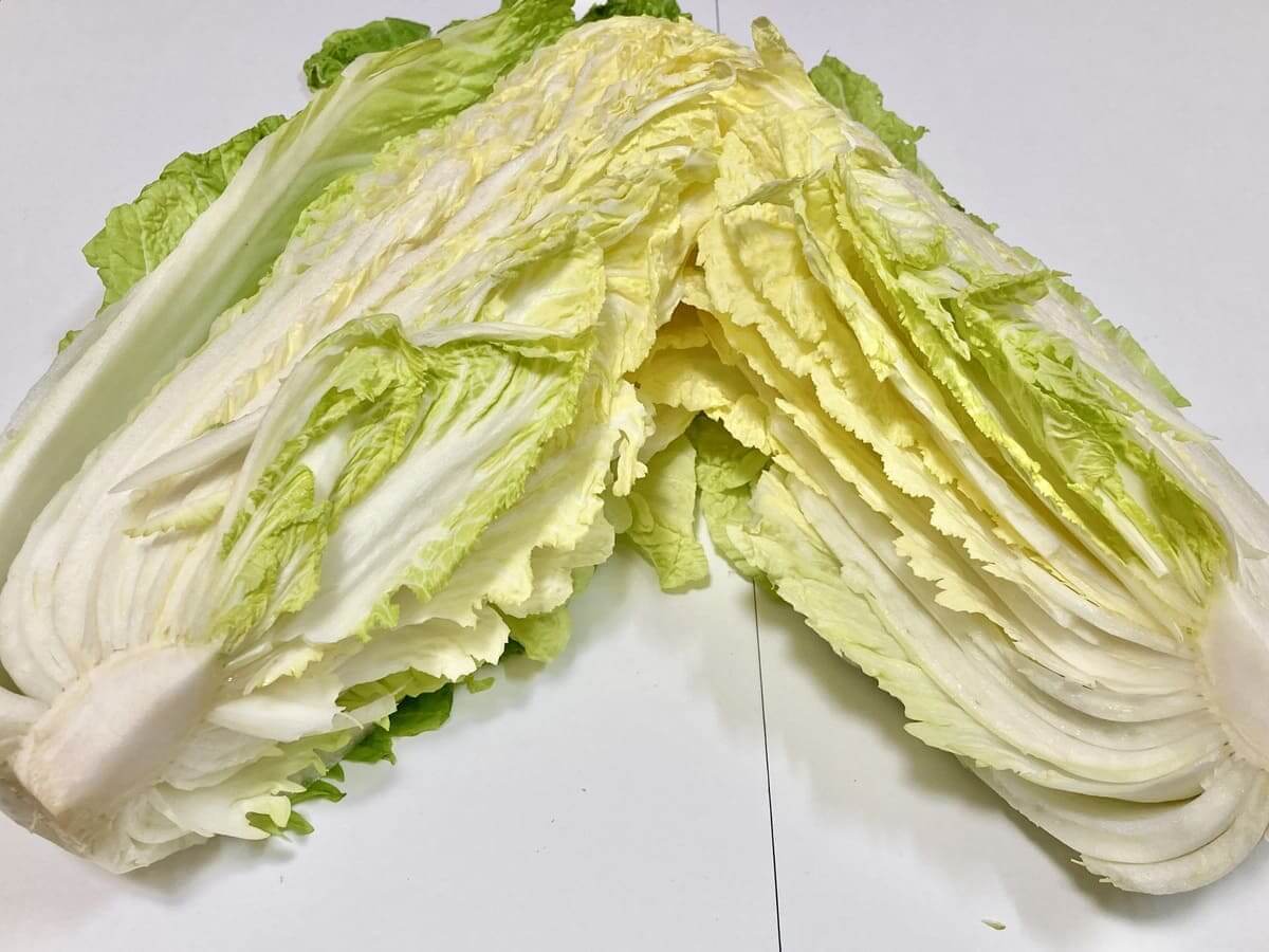正しい白菜の洗い方