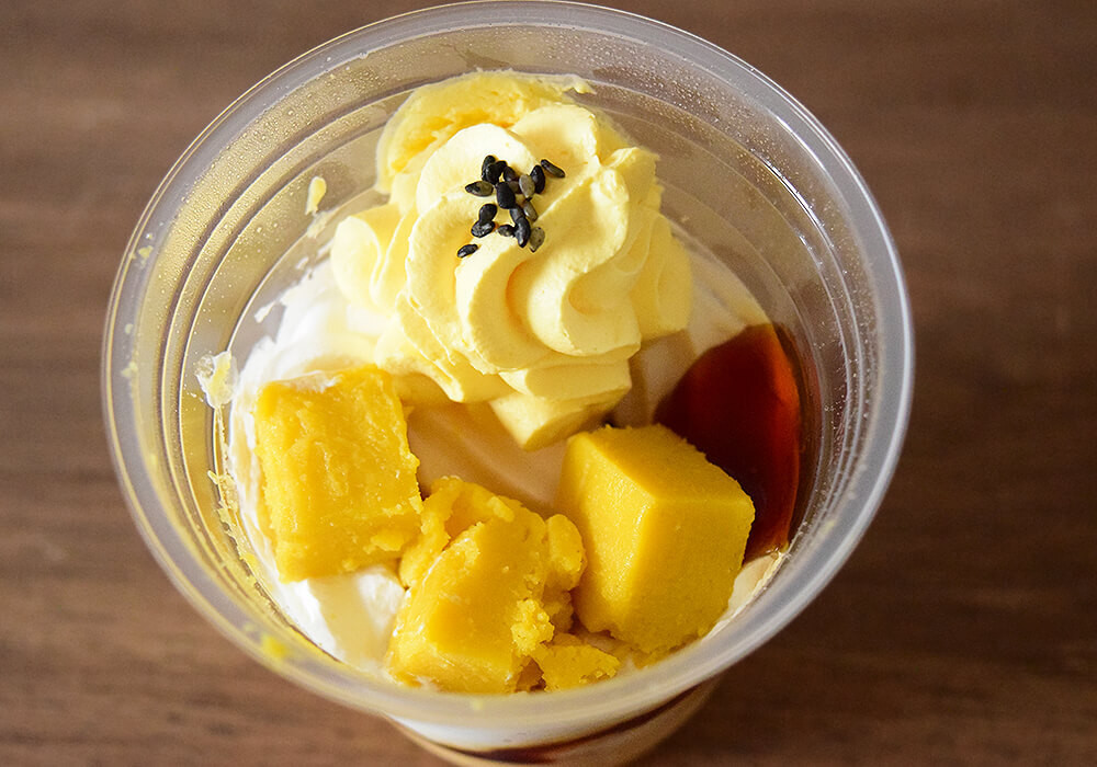 イオンセレクトスイーツ「しあわせのパフェ・蜜芋スイートポテト」