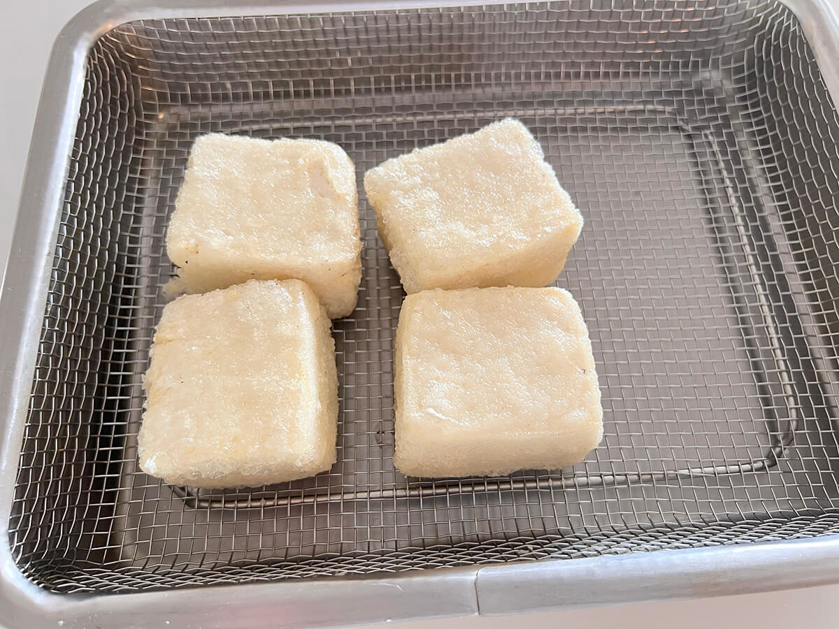 大原千鶴さん「フライパン揚げだし豆腐」のレシピ