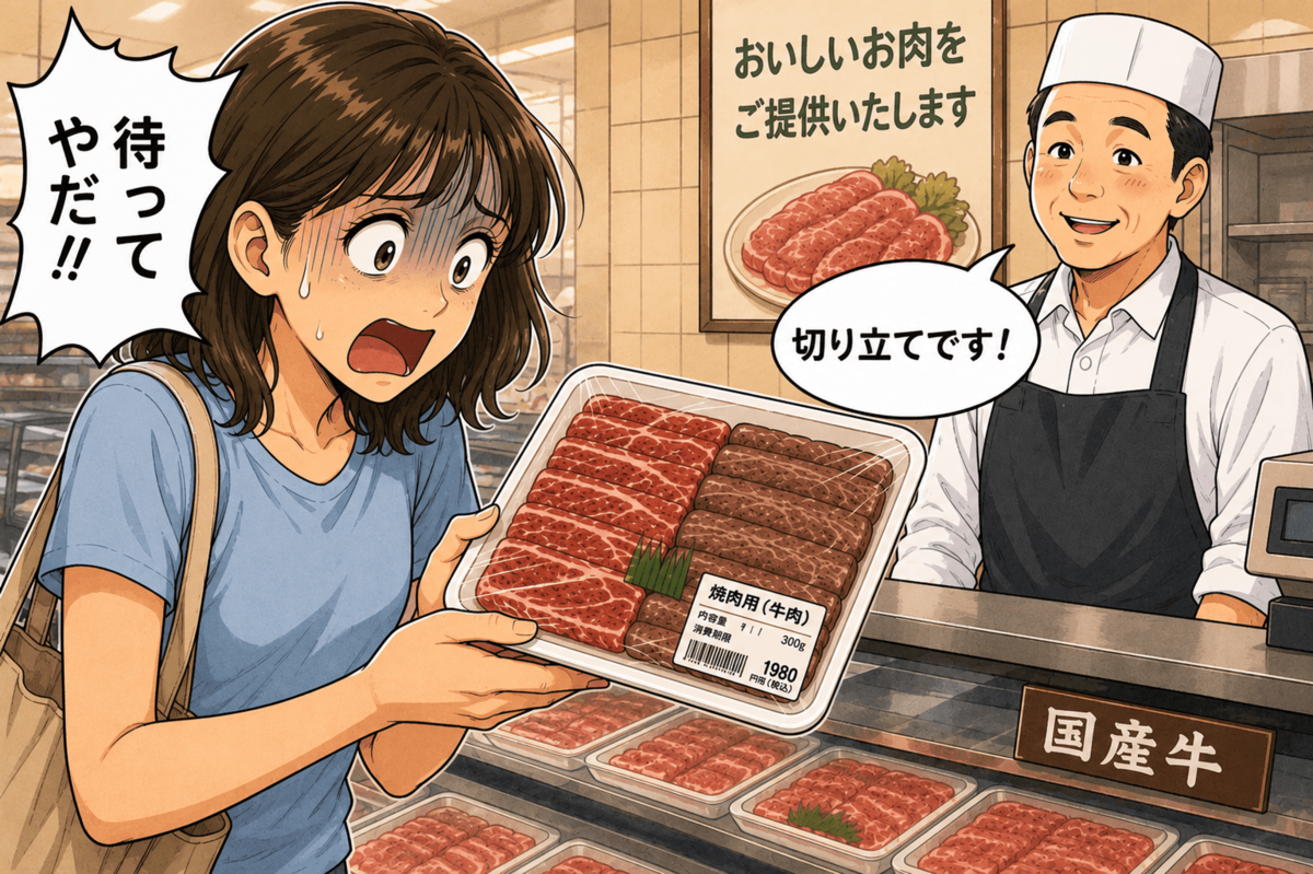 お肉屋さんが解説「切り立てのお肉が黒い理由」