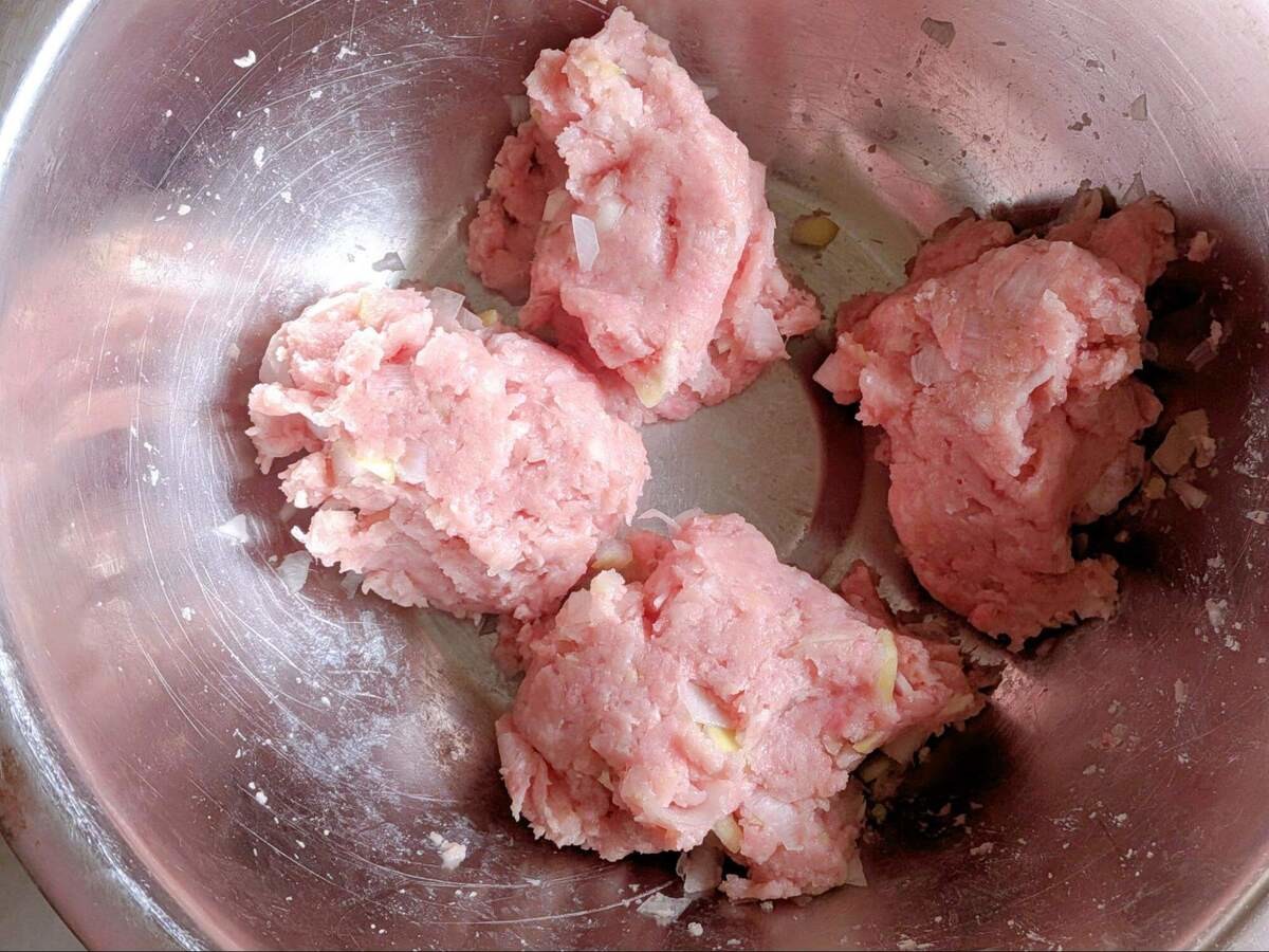 厚揚げの肉詰め