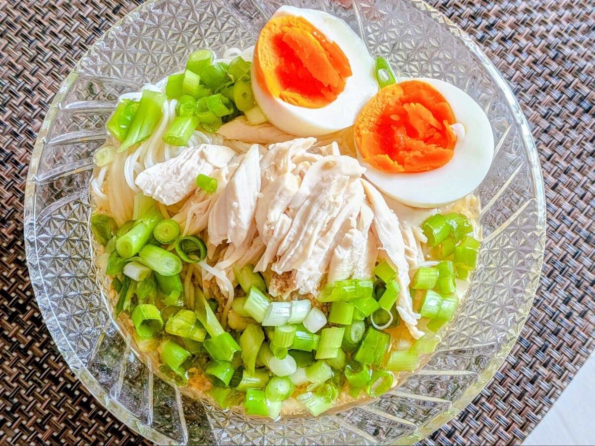 やみつき鶏塩そうめん