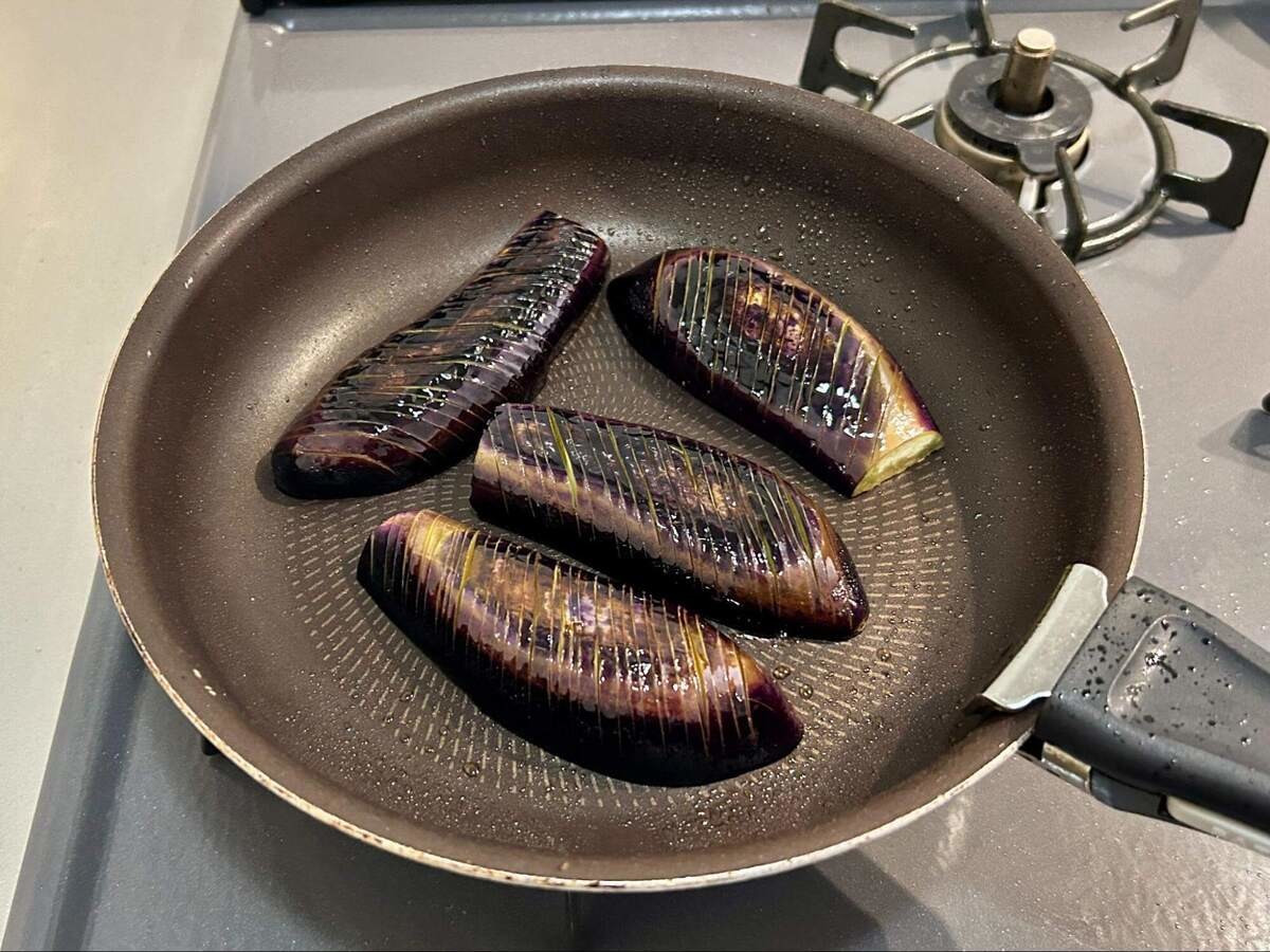 なすのさっぱり焼きびたし