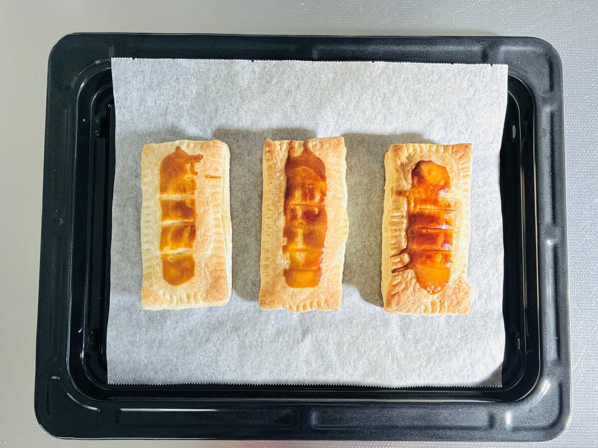 目黒蓮さん「チョコバナナ餅パイ」