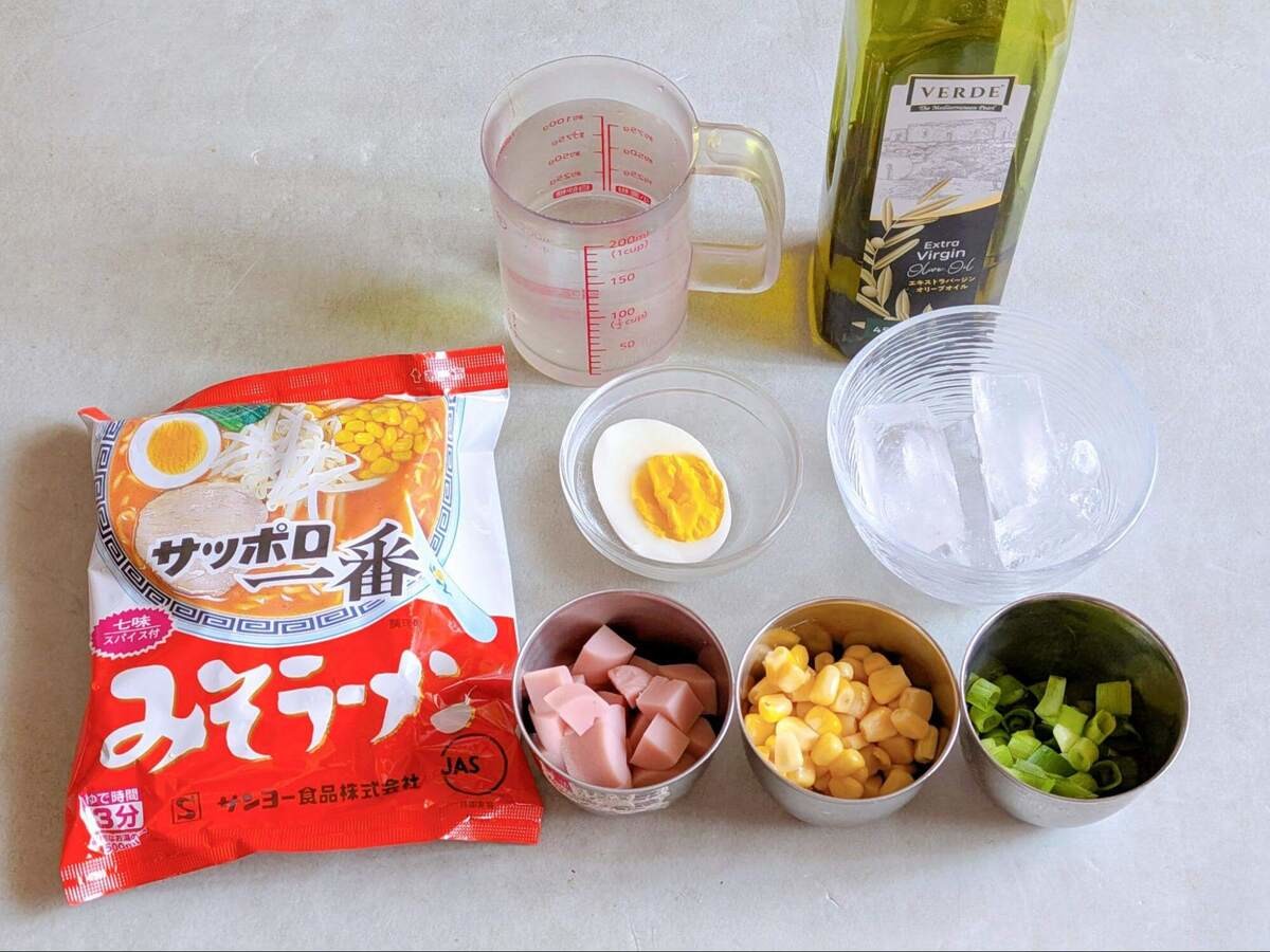 冷やしみそコーンラーメン