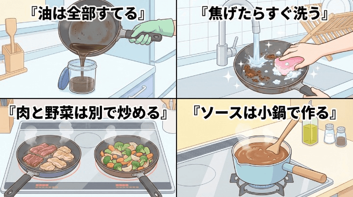 フライパンの正しい使い方