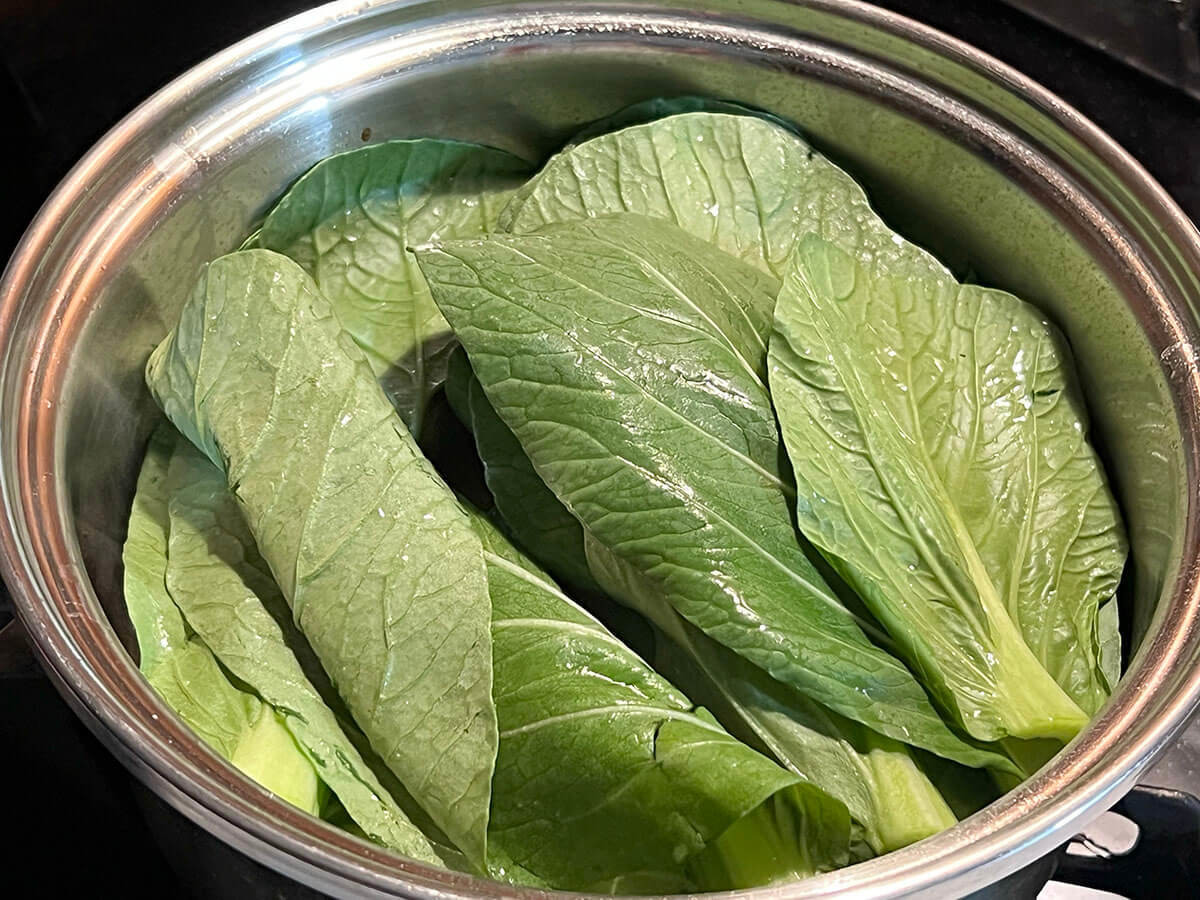 枝元なほみさん「青菜たっぷり肉豆腐」
