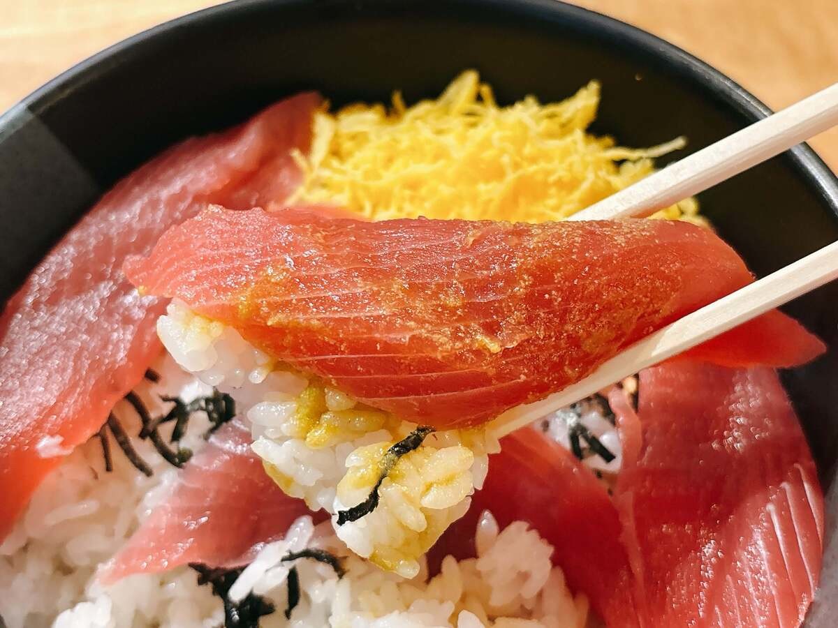 鉄火丼の正しい食べ方