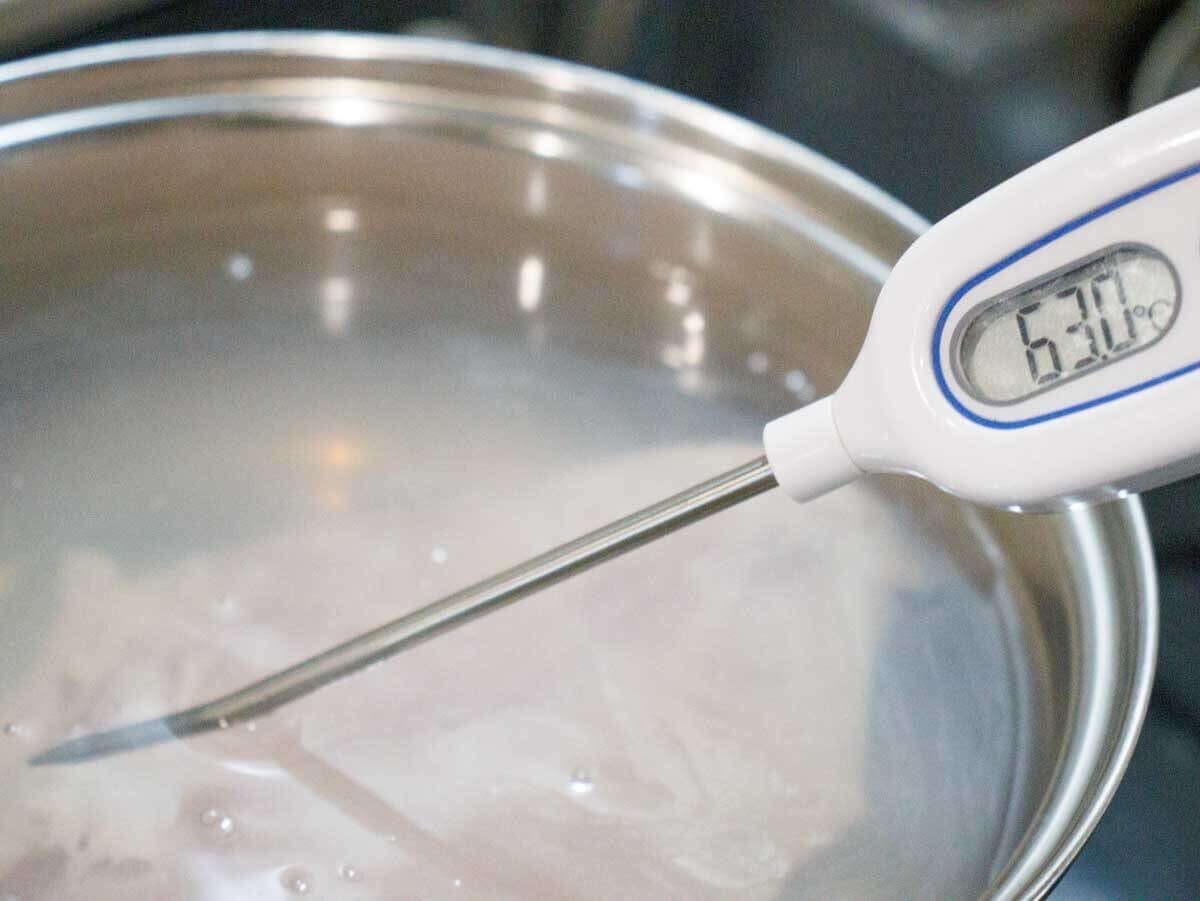 自家製鶏ハムの低温調理