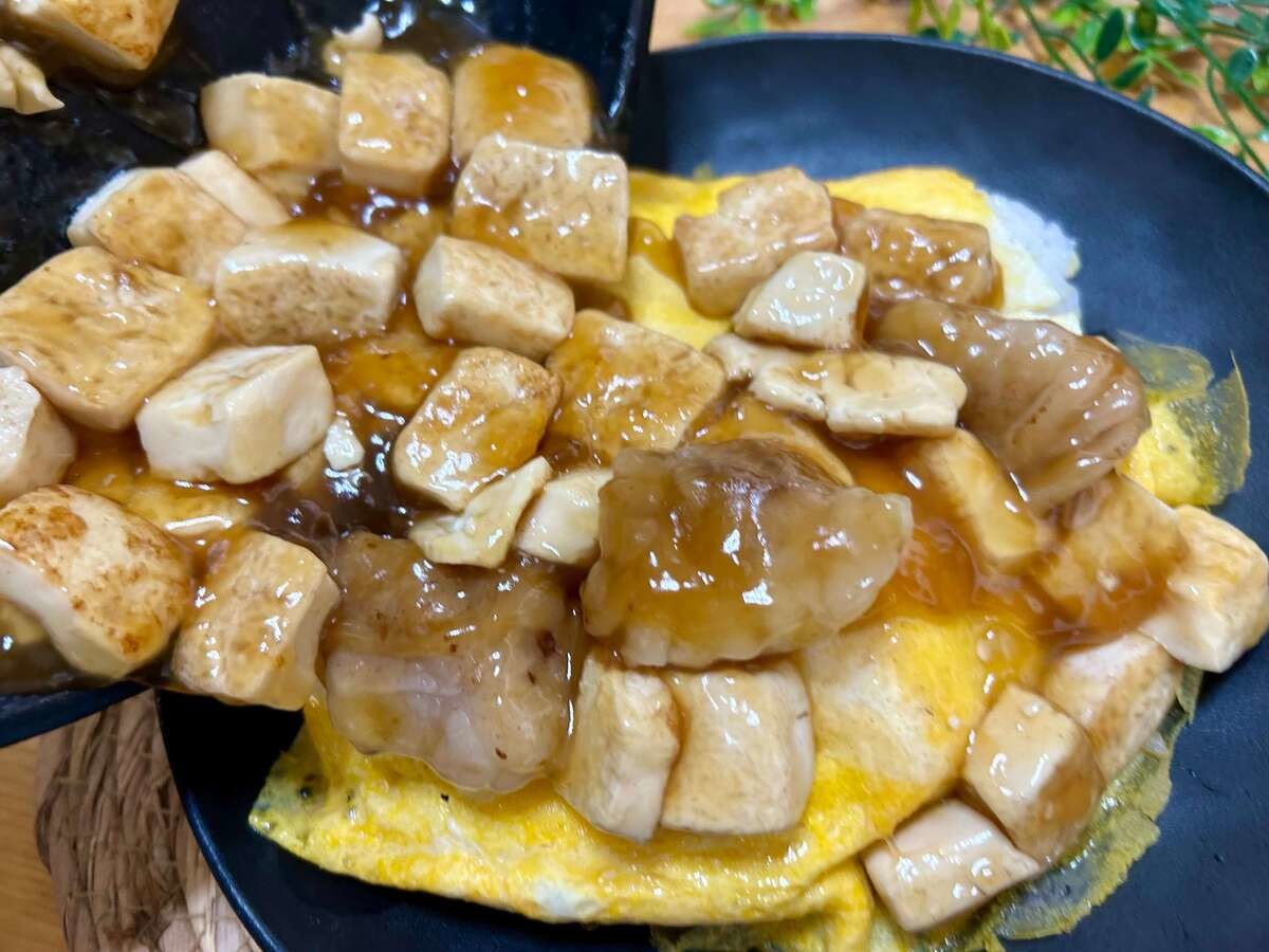 甘辛豆腐玉子丼