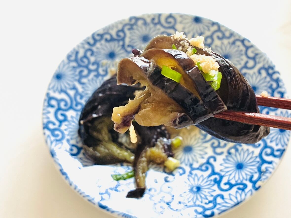 なすのさっぱり焼きびたし