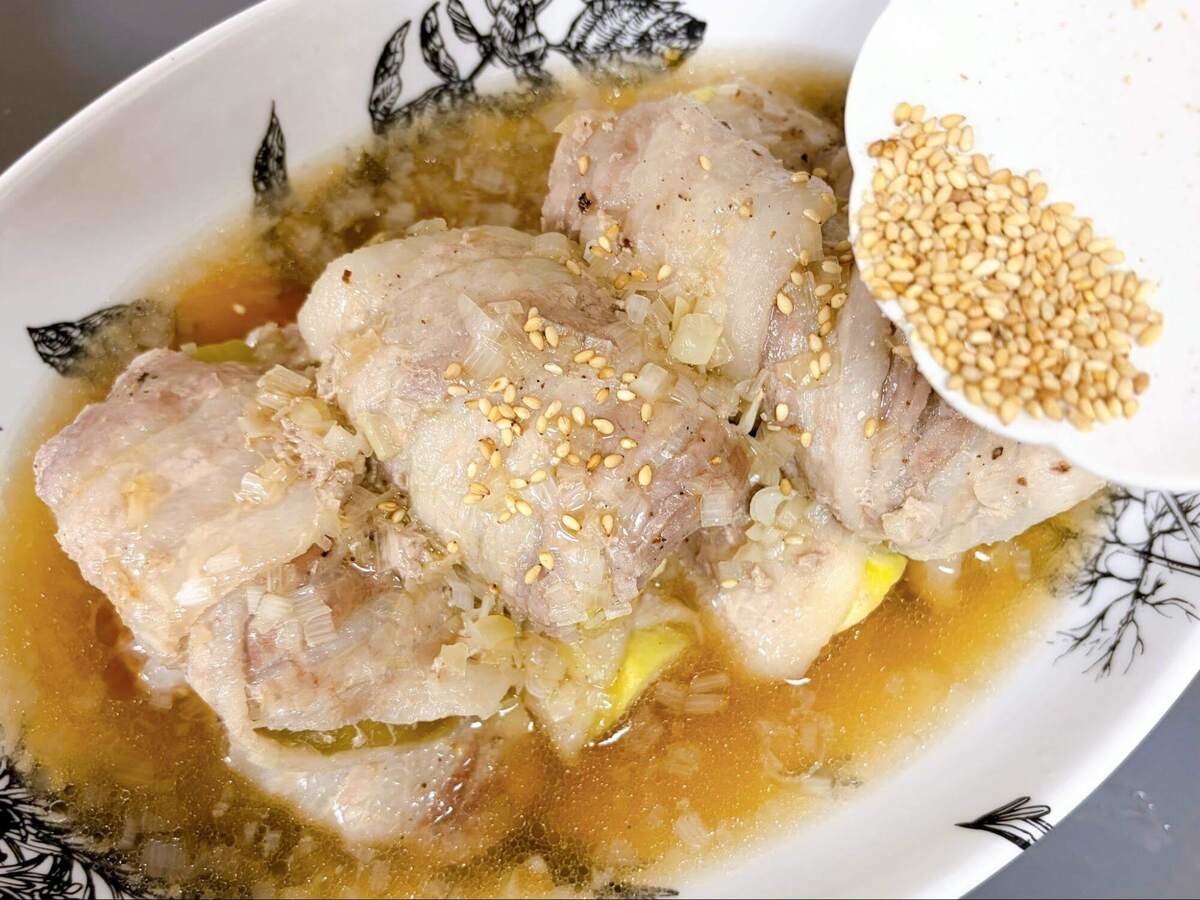 とろなす肉巻きのねぎだし蒸し