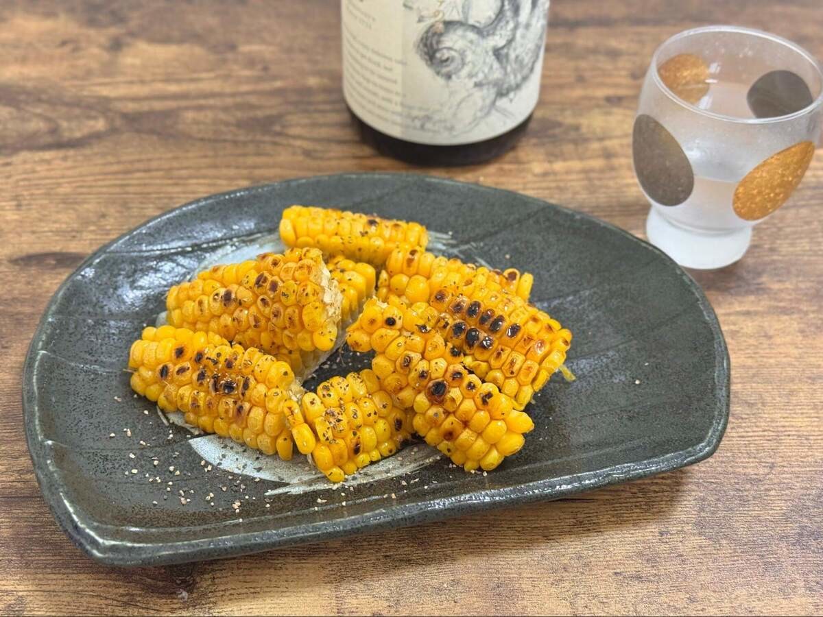 とうもろこしのしぼ生ステーキ