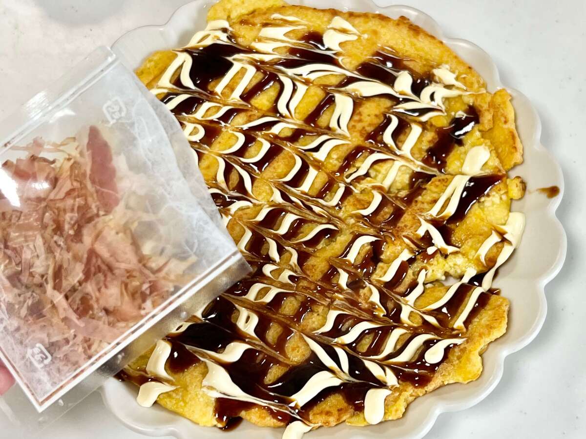 卵と豆腐で！もっちりお好み焼き風