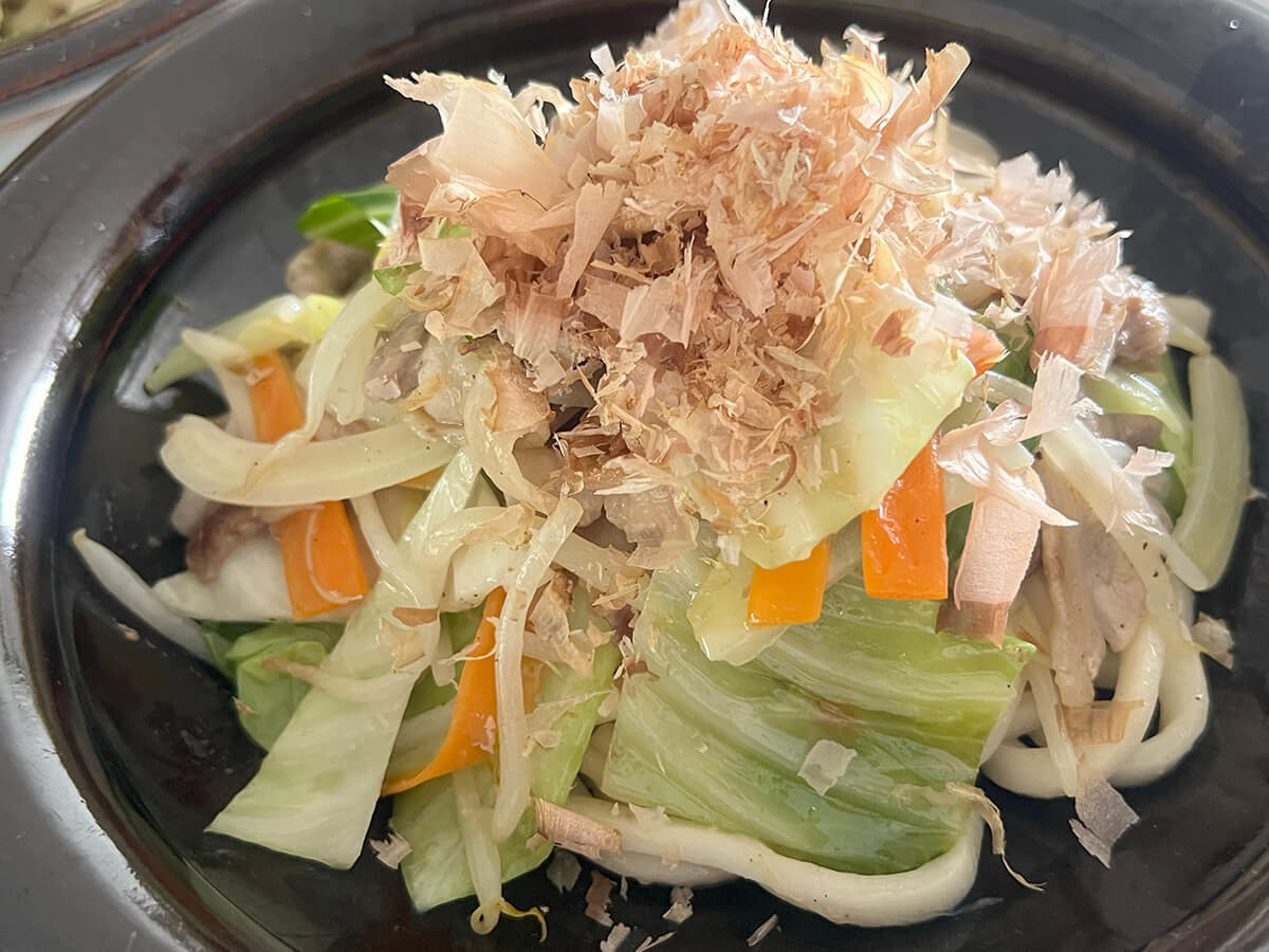 味の素さん「白焼きうどん」のレシピ