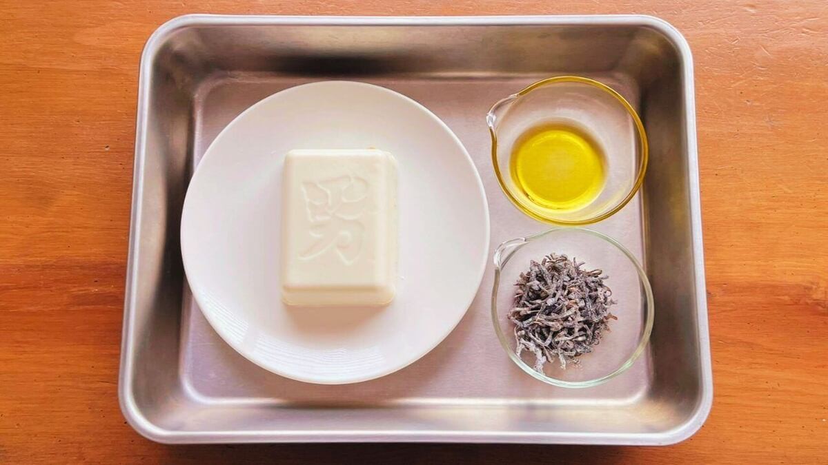 豆腐と塩昆布