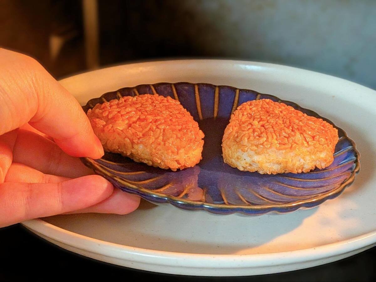『焼おにぎり』入りわかめスープ
