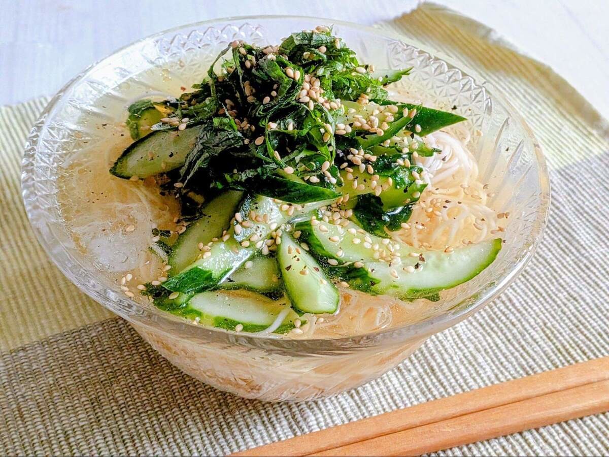 けんますさん「きゅうり素麵」のレシピ