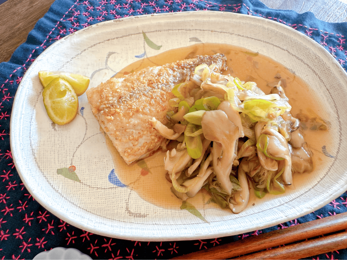 笠原将弘さん「サバのマイタケあんかけ」