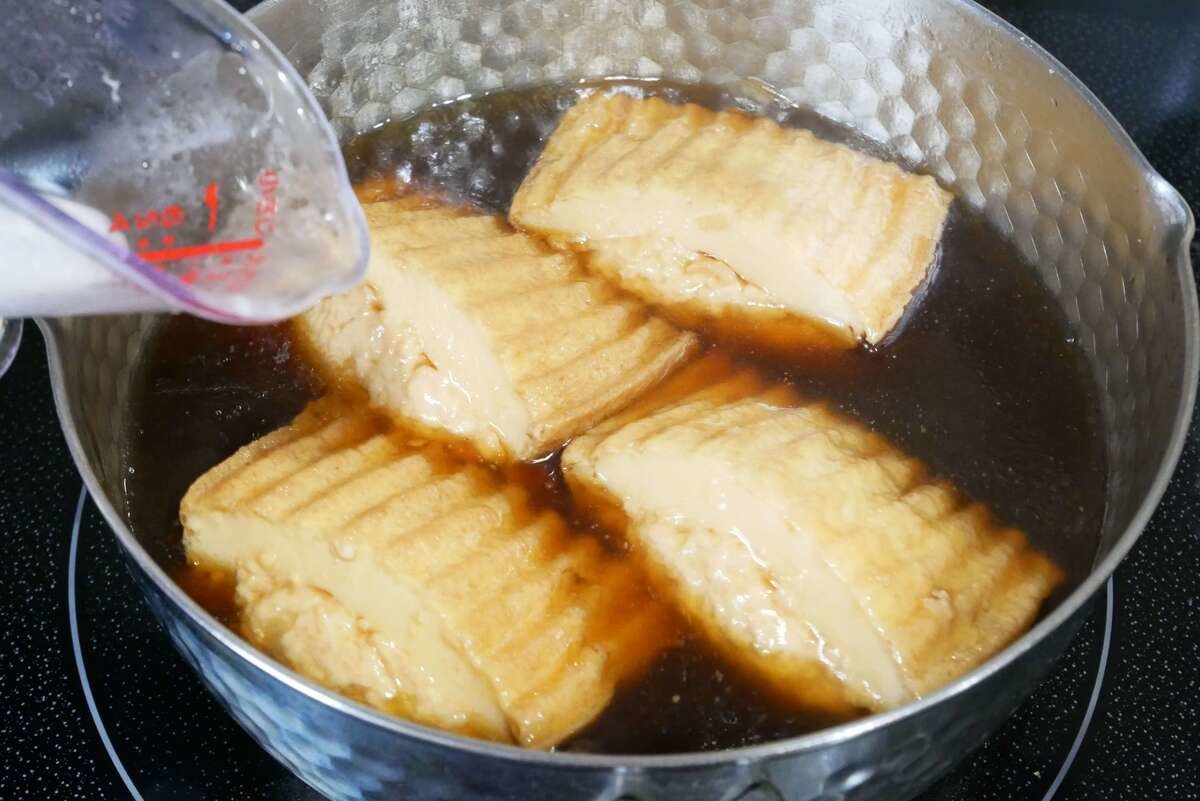 厚揚げの射込み煮