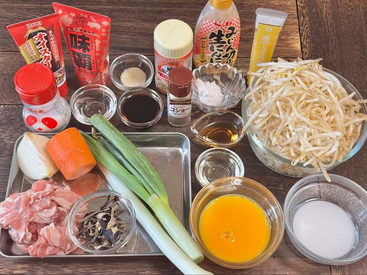 けんまさきっちんさん「王将風 もやし炒め」