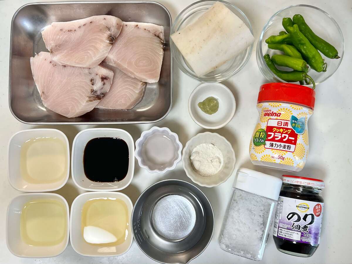 カジキの照り焼き みぞれ添え
