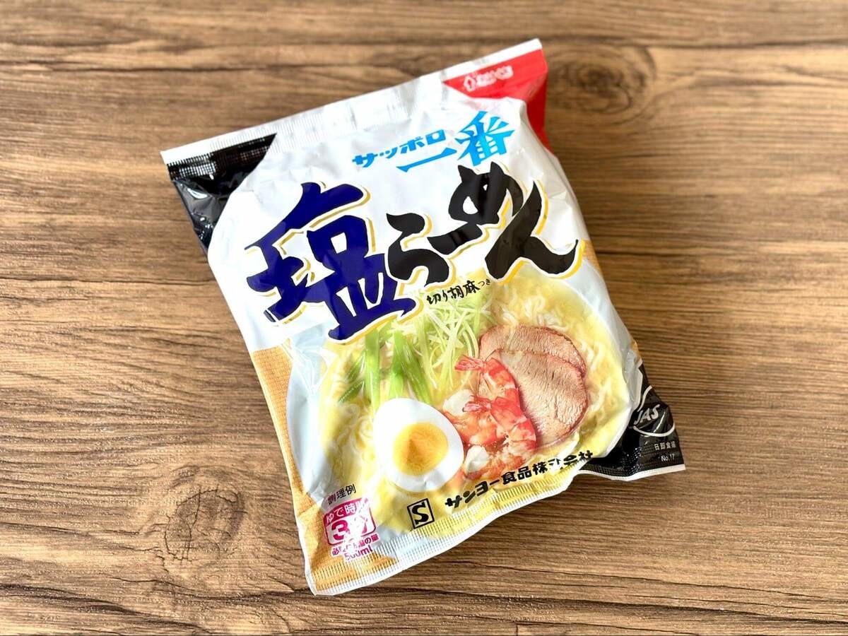 1分茹でサッポロ一番に挑戦