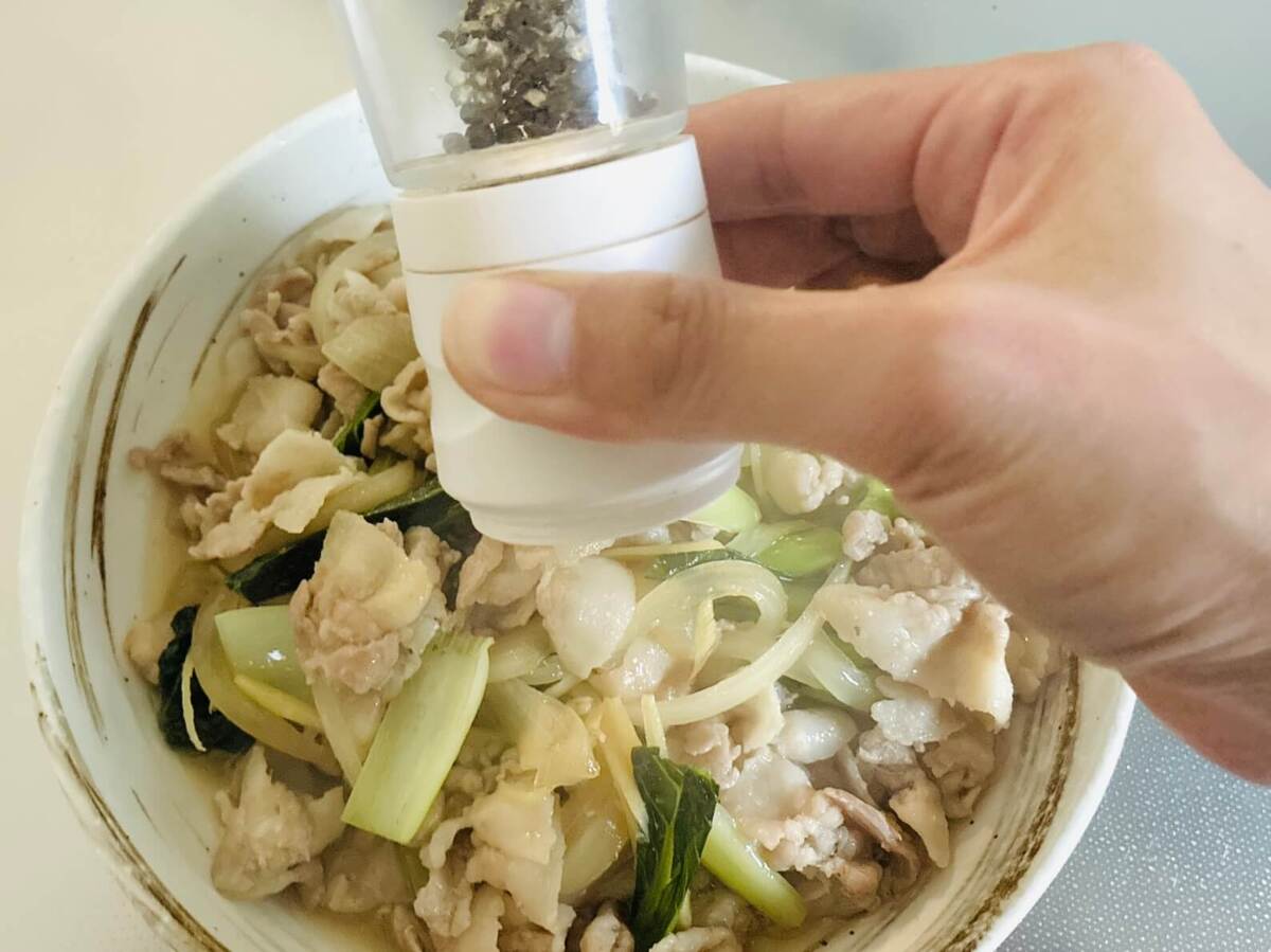 ショウガたっぷり豚バラ炒め