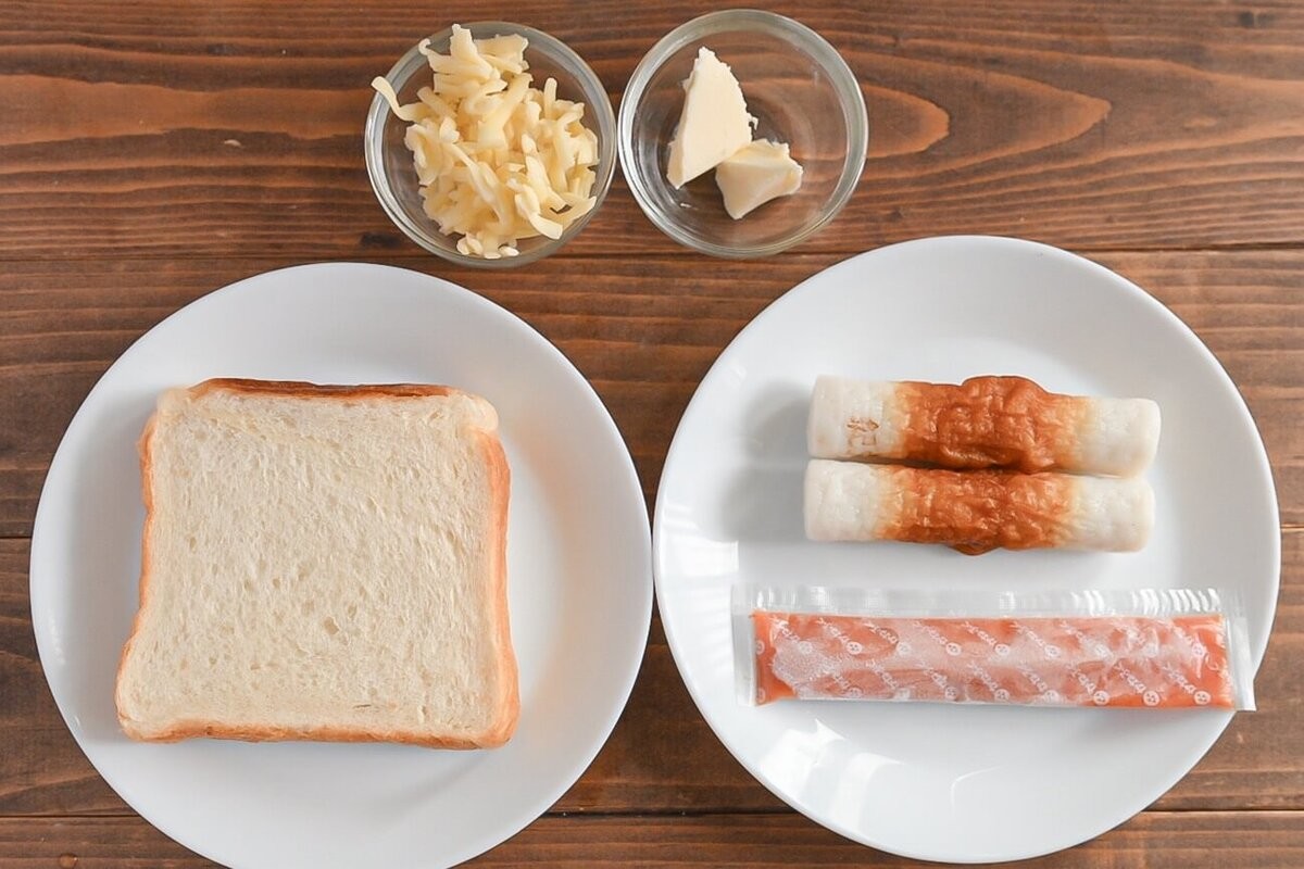 かねふく「明太チーズソパン」のレシピ