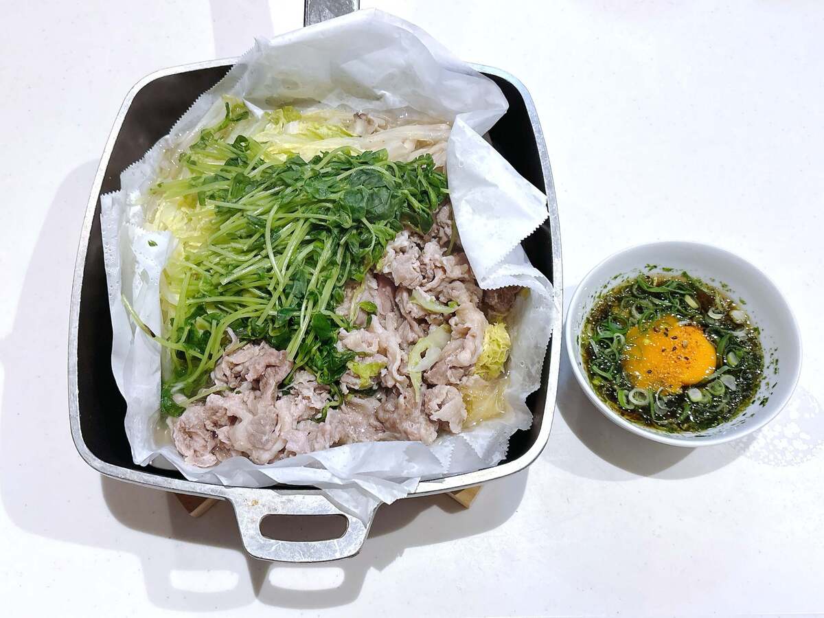 亜希さん「豚こまの塩こうじ蒸し」