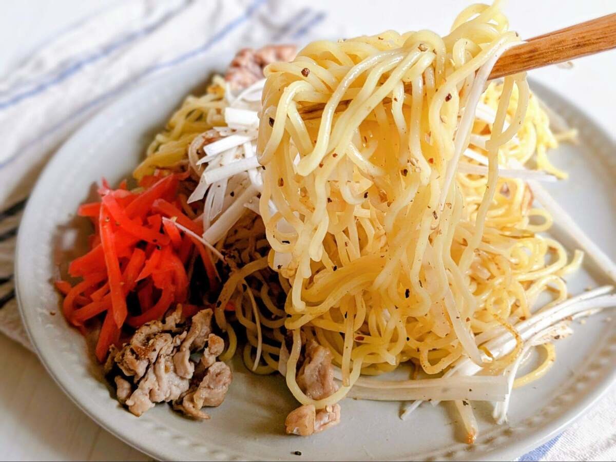 最高のねぎ塩焼きそば