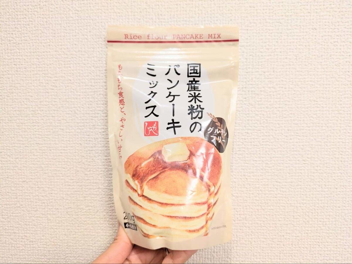 大豆粉と米粉のパンケーキミックス