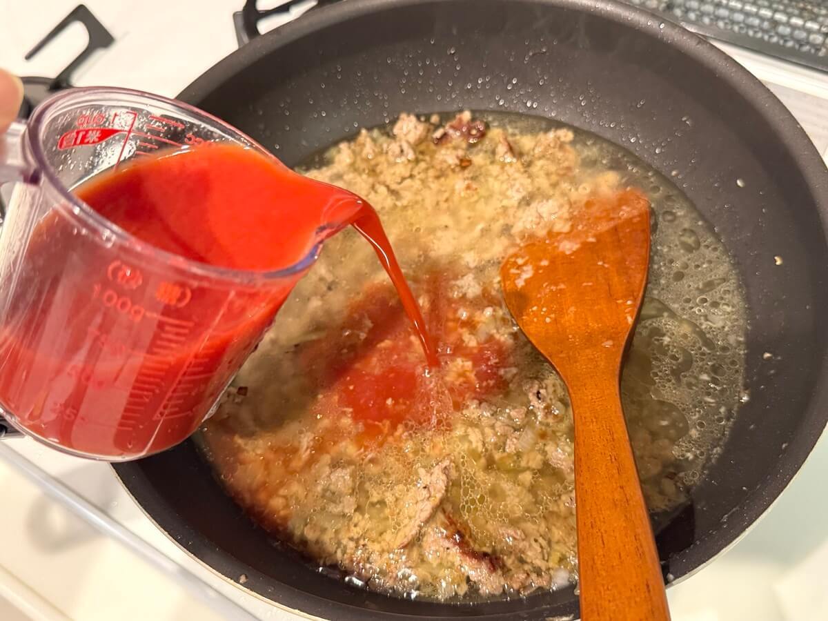 ファビオさん「ワンパンミートソーススパゲティ」