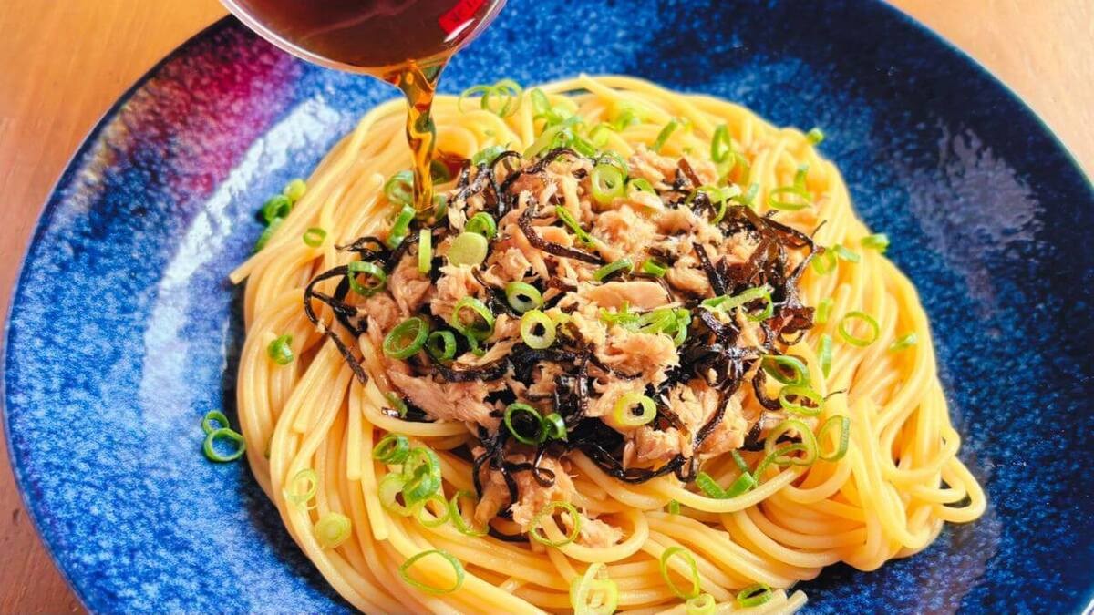 ツナ塩昆布パスタ